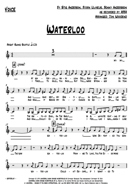 Waterloo 9 Piece Pop Rock Chart Page 2