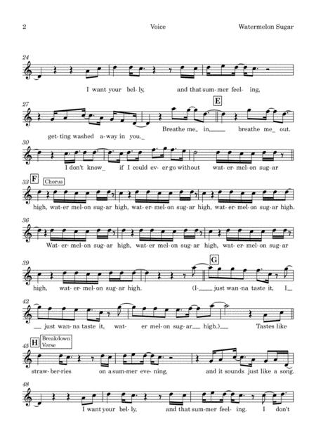 Watermelon Sugar Harry Styles Vocal With Big Band Page 2