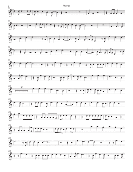 Waves Flute Easy Key Of C Page 2