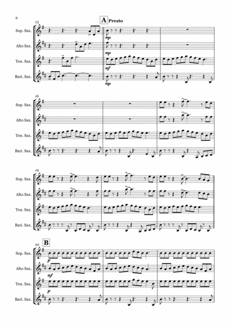 Waves Saxophone Quartet Satb Page 2