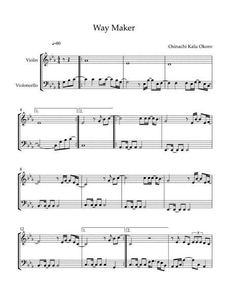 Way Maker Violin And Cello Page 2