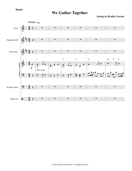 We Gather Together Jazz Quintet And Singers Page 2