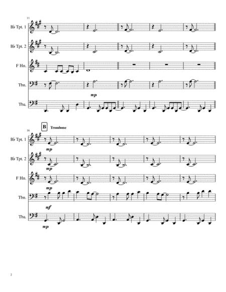 We Sing Feliz Navidad Carl Strommen Brass Quintet Page 2