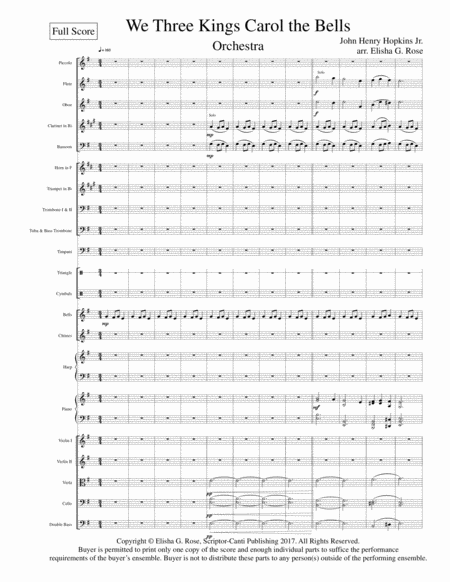 We Three Kings Carol The Bells For Symphonic Orchestra Page 2