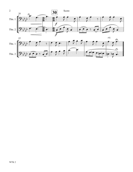 We Three Kings Duet Trombone And Trombone Page 2