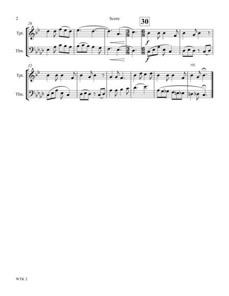 We Three Kings Duet Trumpet And Trombone Page 2