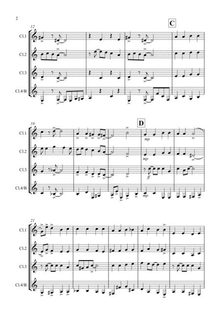 We Three Kings Jazzy Style For Clarinet Quartet Page 2