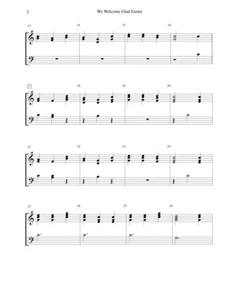 We Welcome Glad Easter For 2 Octave Handbell Choir Page 2