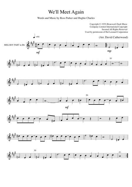 We Will Meet Again Vera Lynn And Katherine Jenkins Arranged For 3 Part Flexible Instrumental Ensemble Page 2