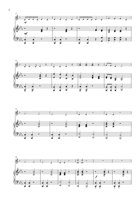 We Will Rock You For Easy Solo Trombone Euphonium Treble Clef Bb And Piano Page 2