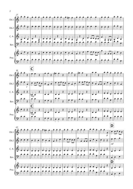 We Wish You A Merry Christmas For Double Reed Quartet Page 2