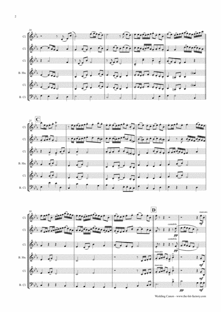 Wedding Canon Festive Concert Piece Clarinet Quintet Page 2