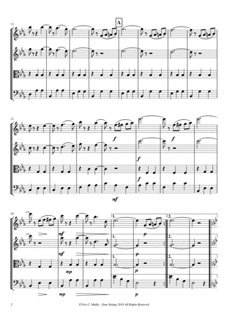 Wedding Dance No 1 Hochzeitsreigen From Titanic String Quartet Page 2