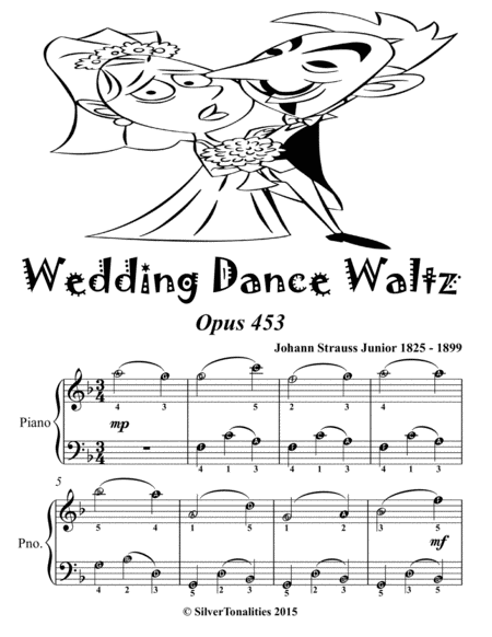 Wedding Dance Waltz Opus 453 Easiest Piano Sheet Music Tadpole Edition Page 2