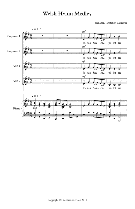 Welsh Hymn Medley Page 2