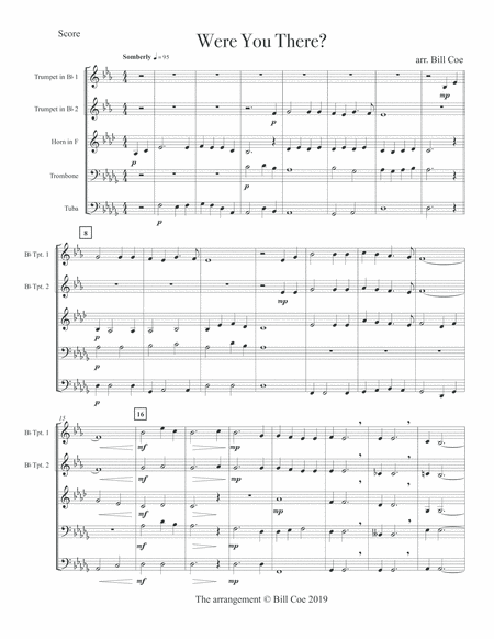 Were You There Brass Quintet Page 2