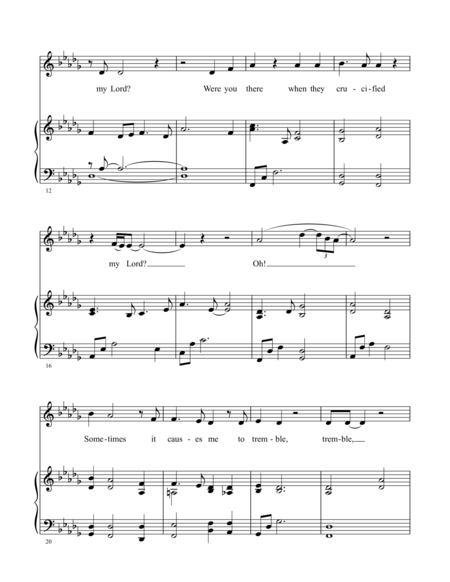 Were You There Vocal Piano Page 2