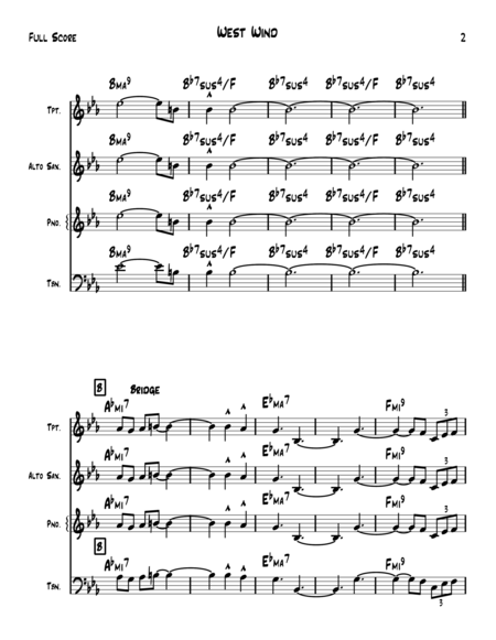 West Wind Lead Sheet Page 2