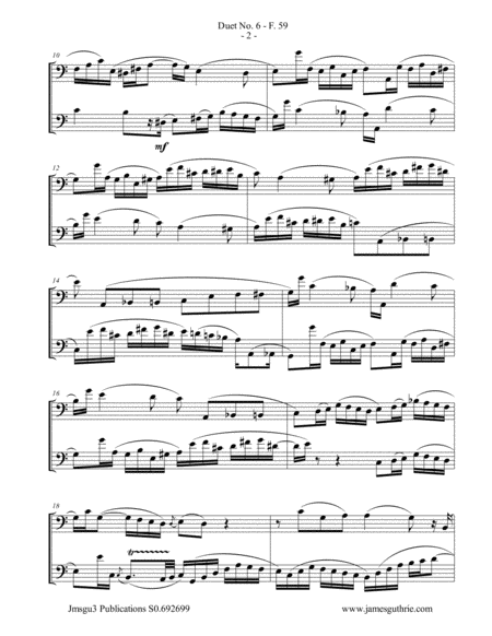 Wf Bach Duet No 6 For Trombone Duo Page 2