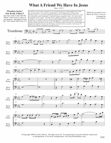 What A Friend We Have In Jesus V2 Arrangements Level 3 5 For Horn Written Acc Hymn Page 2