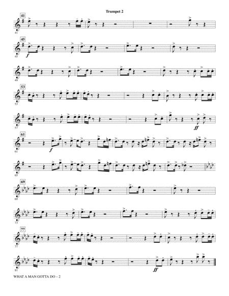 What A Man Gotta Do Arr Mark Brymer Bb Trumpet 2 Page 2