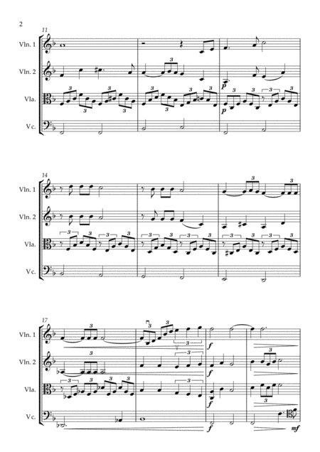 What A Wonderful World For String Quartet Score And Parts Page 2