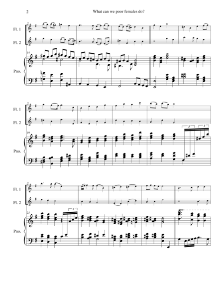 What Can We Poor Females Do For 2 Flutes And Piano Page 2