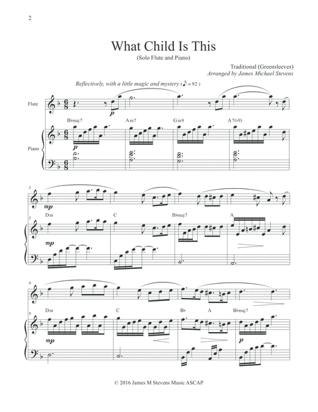 What Child Is This Christmas Flute Page 2