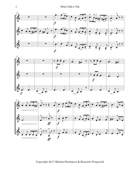 What Child Is This Trumpet Trio Page 2