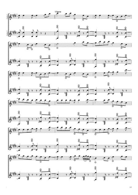 What Do I Know Duet Guitar Score Page 2