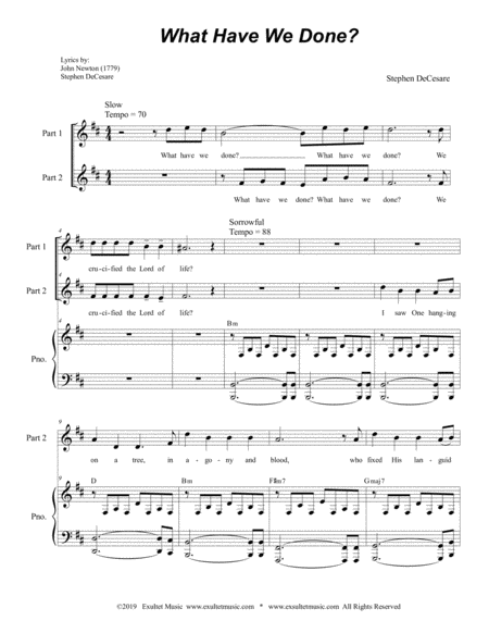 What Have We Done For 2 Part Choir Page 2