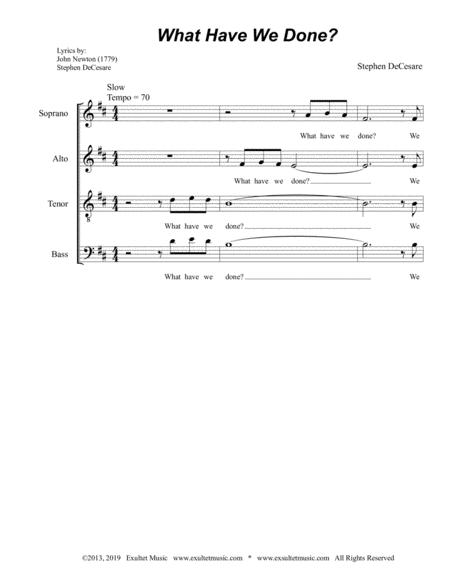 What Have We Done For Satb Page 2