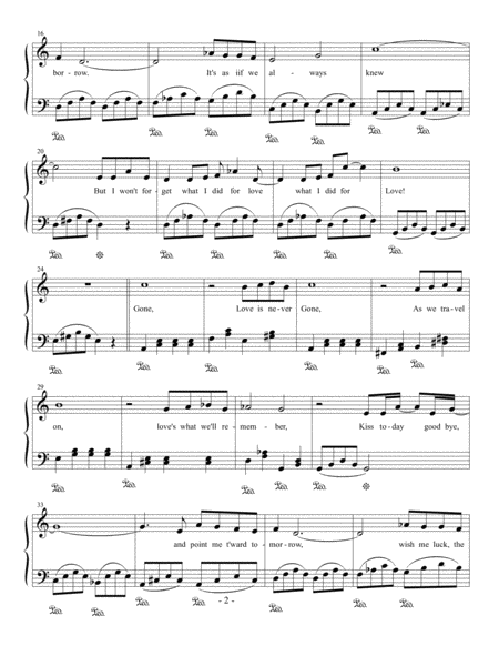 What I Did For Love Easy Piano Page 2