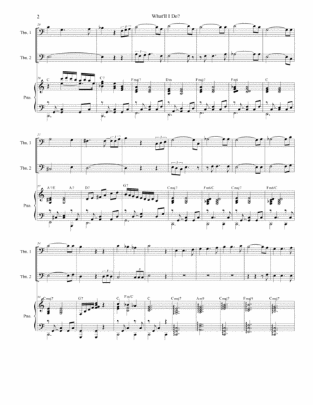 What Will I Do Trombone Duet Page 2