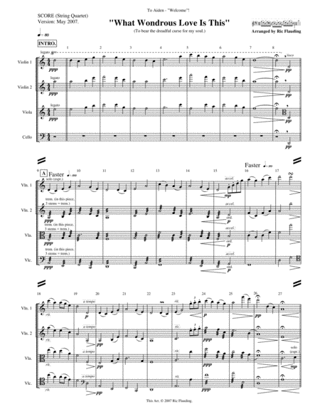 What Wondrous Love Is This String Quartet Page 2