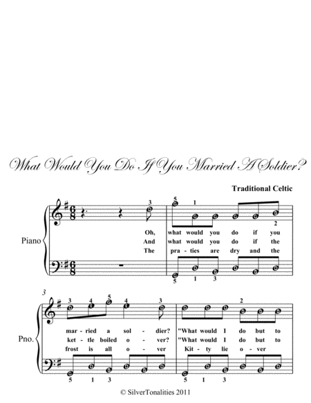 What Would You Do If You Married A Soldier Easy Piano Sheet Music Page 2