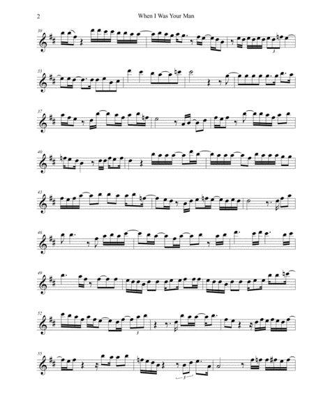 When I Was Your Man Original Key Tenor Sax Page 2