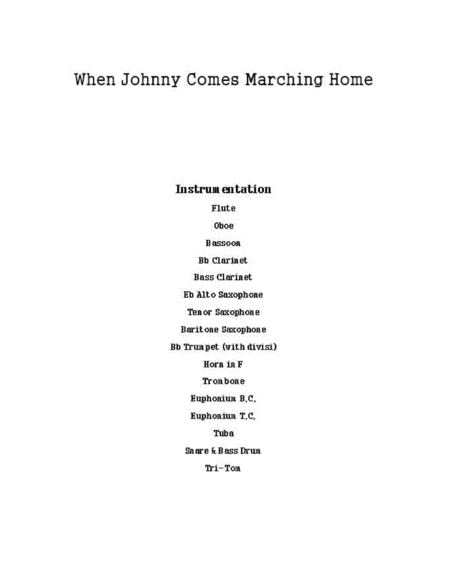 When Johnny Comes Marching Home For Marching Band Page 2