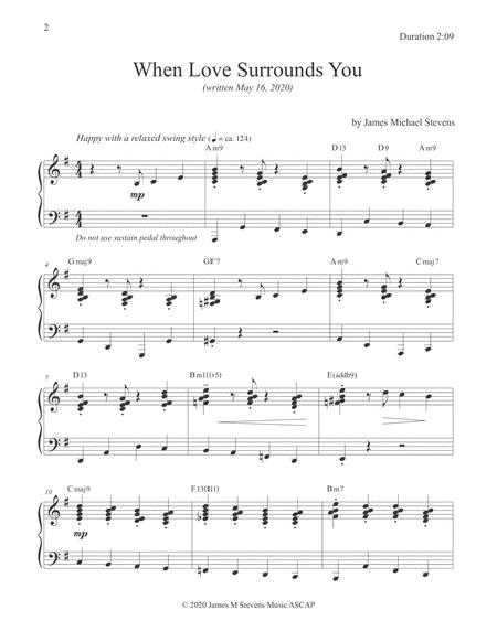 When Love Surrounds You Smooth Jazz Piano Page 2