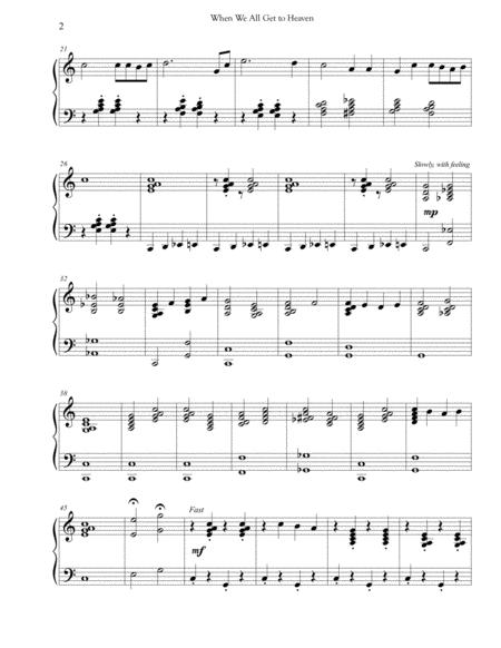 When We All Get To Heaven Advanced Piano Page 2
