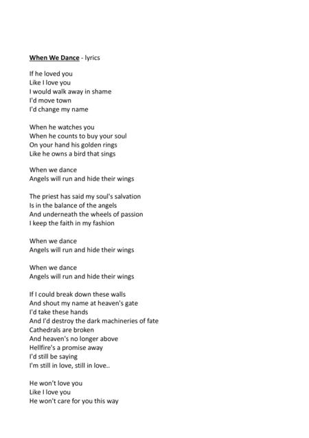 When We Dance From The Series Songs For Guitar Drop D Page 2