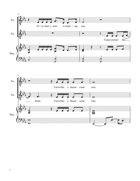 When We Were Young Vocal Duet Page 2