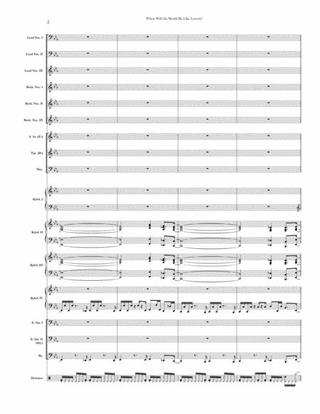 When Will The World Be Like Lovers Chicago Full Score Set Of Parts Page 2