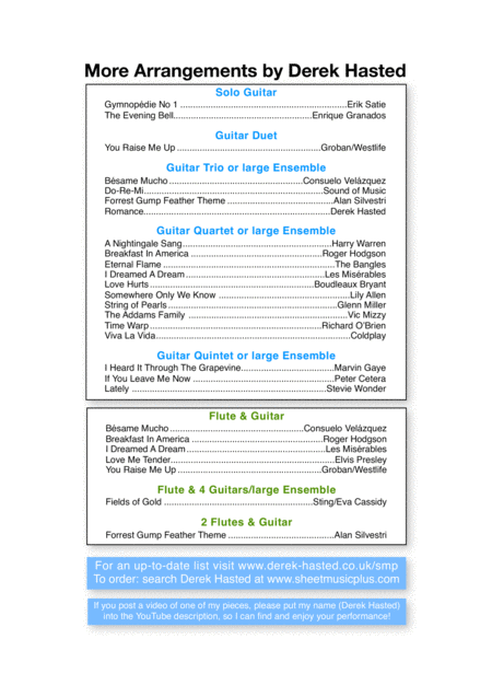 Where Is Love Guitar Quintet Page 2