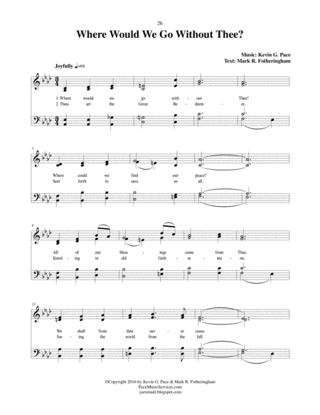 Where Would We Go Without Thee An Original Hymn Page 2