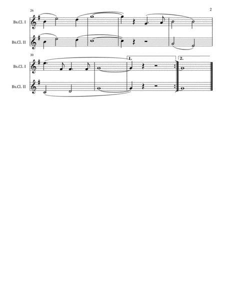 White Christmas Blanca Navidad Bass Clarinet Duet Page 2