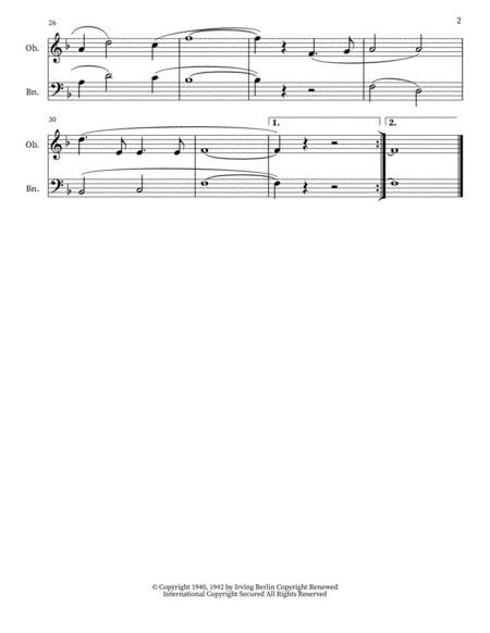 White Christmas Blanca Navidad Oboe And Bassoon Duet Page 2