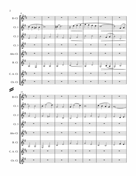 White Christmas Clarinet Choir Page 2