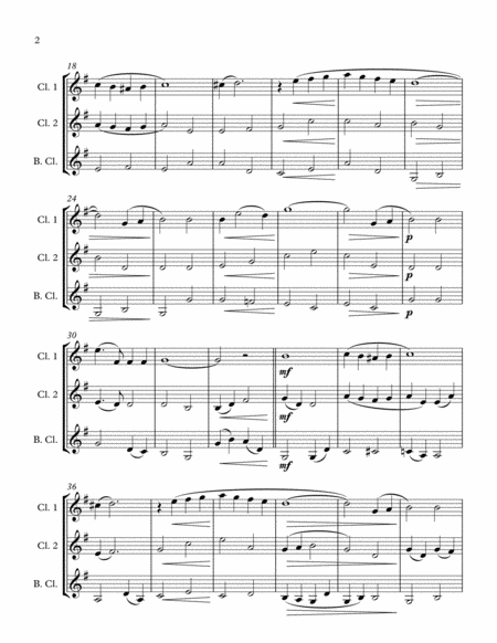 White Christmas Clarinet Trio Page 2