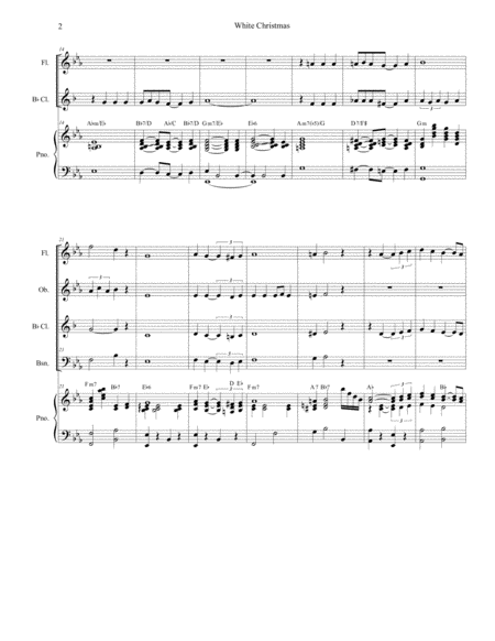 White Christmas For Woodwind Quartet Page 2